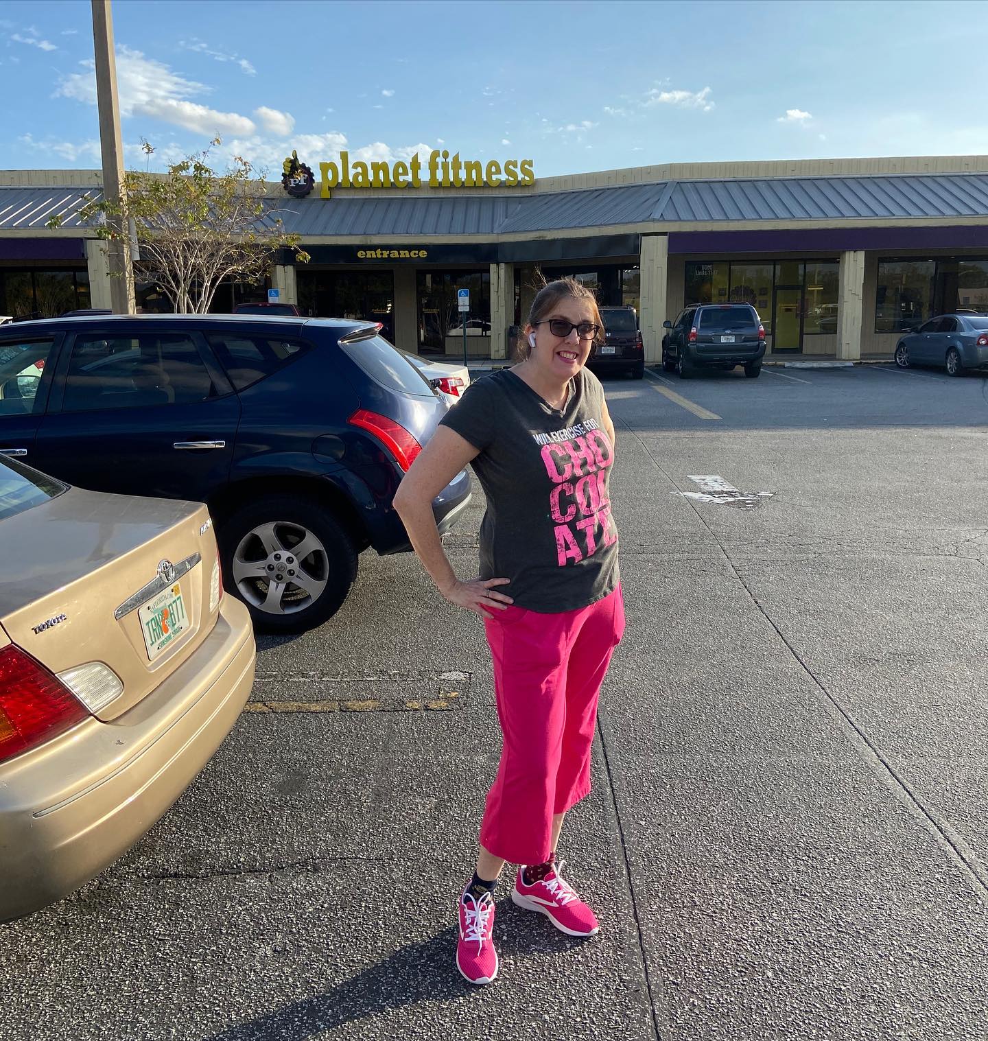 ready for the gym at planet fitness